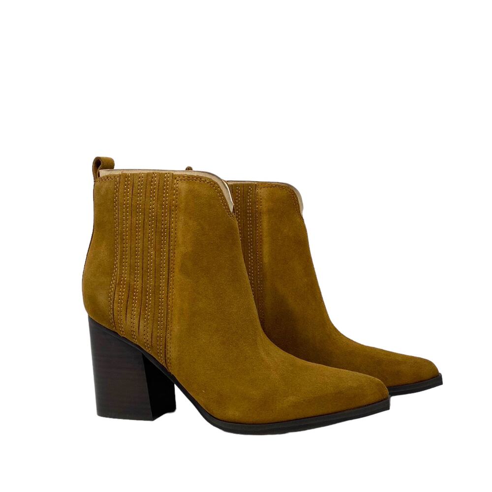 NEW Marc Fisher Maree Heeled Bootie Brown Size 7.5